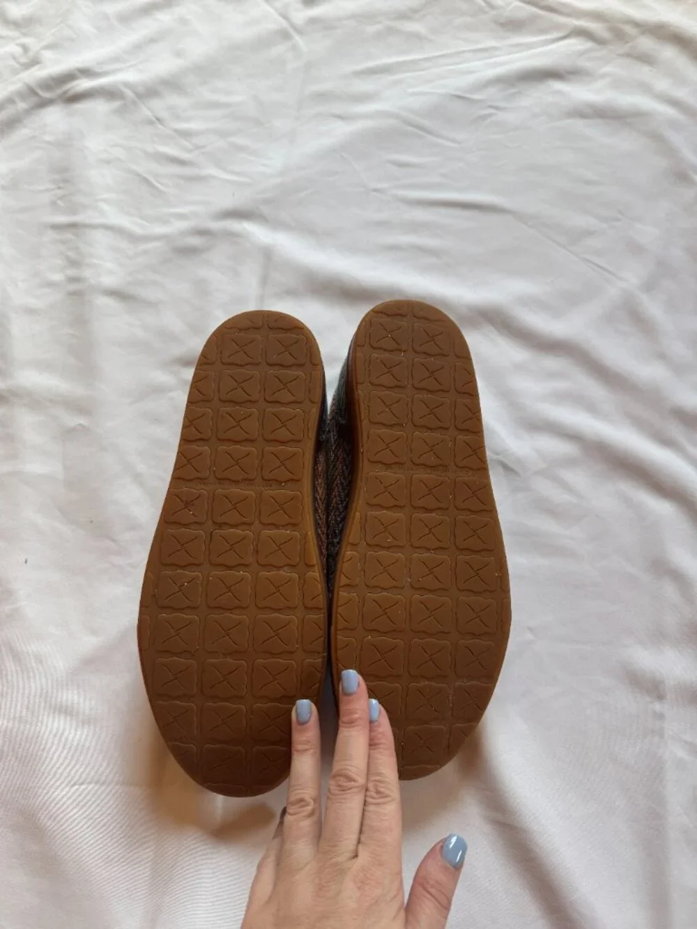 Twisted X Herringbone Tweed Lace-Up Moccasin Shoes Size 7